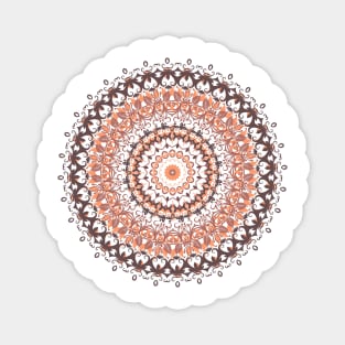 Autumn Leaves Mandala Magnet