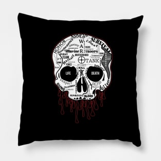 Life and Death Skull Pillow