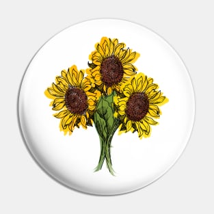 Sunflowers Pin