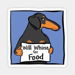 Wiener Dog will Whine for Food Magnet