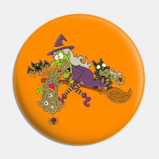 Wicked sick Witch Pin