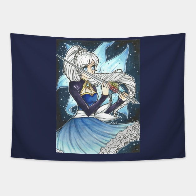 Weiss - RWBY Tapestry by JuliaWaa