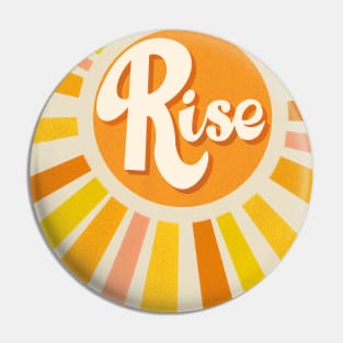 Rise Up Motivational Quote Sun Beams Pin