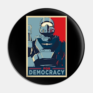 FOR DEMOCRACY Pin