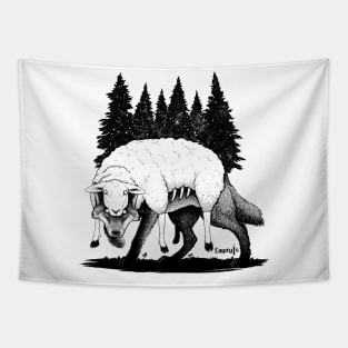 Wolf in Sheep clothing Tapestry