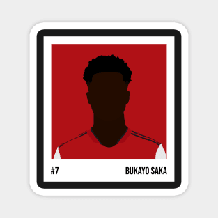 Bukayo Saka Minimalistic Camera Film Magnet