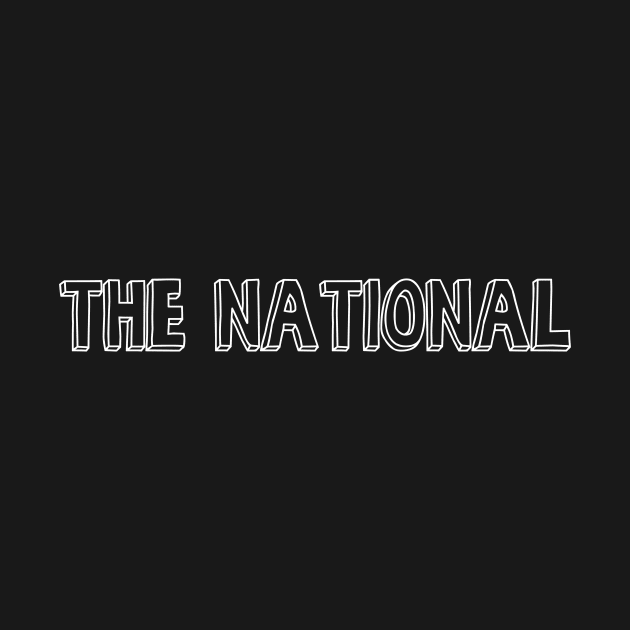 The National Band Logo Bob´s Burger Lettering by TheN