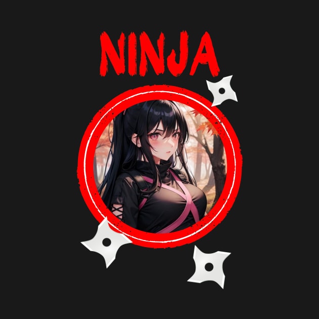 Ninja Target Love Cute Anime Girl by Clicks Clothes