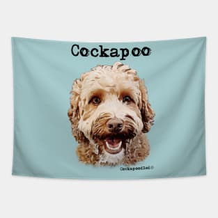 Golden Apricot Cockapoo / Spoodle and Doodle Dog Tapestry