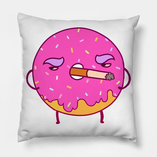 Badass donut Pillow by yambuto