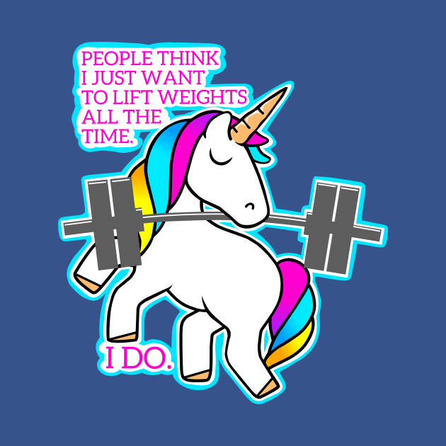 Lift weights all the time by TimAddisonArt