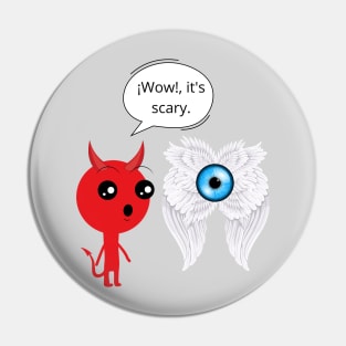 Devil and angel Pin