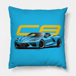 Corvette C8 Pillow