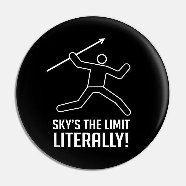 Javelin Throw "Sky’s the limit, literally!" Abstract Pin by GrafiqueDynasty
