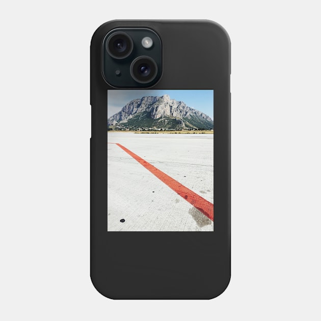 Red Line on Airfield Phone Case by visualspectrum