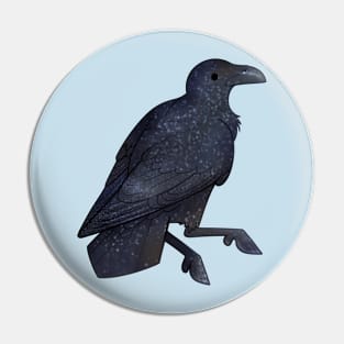 Cozy Raven Pin