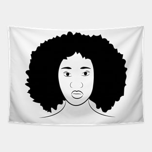 Black female Tapestry