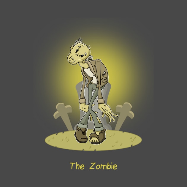 The Zombie (Cartoon Horror) by EckertIllustration