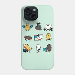 Leg Day with Cat Cat Phone Case