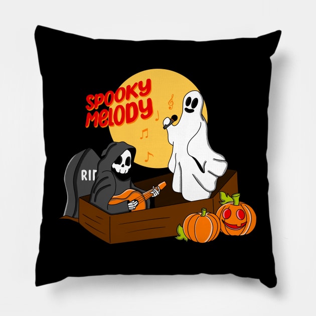 Spooky Melody Pillow by Kimprut