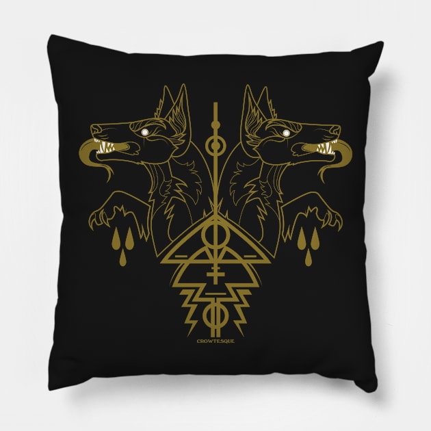 Anubis Pillow by Crowtesque