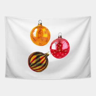 Christmas Tree Ornaments Tapestry