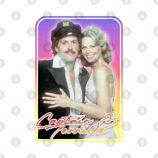 Captain & Tennille / Retro Fan Art Design by DankFutura