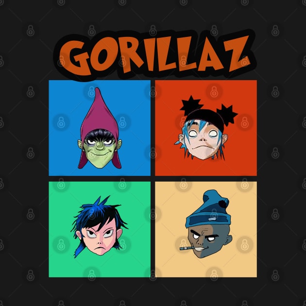 gorillaz by hanina