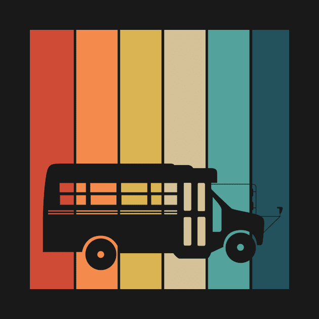 Vintage Camping Bus Design for a  Skoolie Owner by ErdnussbutterToast