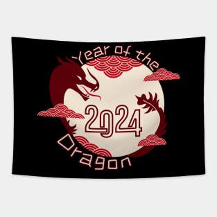 2024 Year of the dragon Happy New Year Chinese zodiac Tapestry