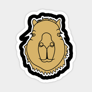 cute capibara face Magnet