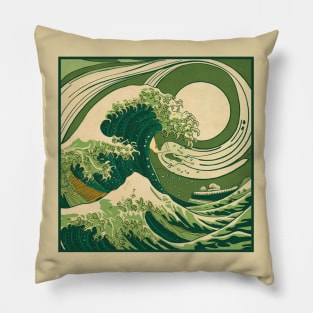 GREEN WAVE Pillow