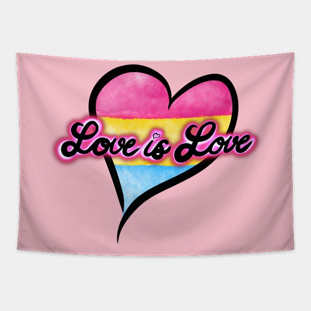 Love is Love (Pan) Tapestry by dryanmowry