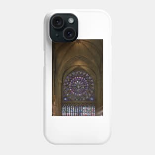 Notre Dame On The Inside - 5 - North Rose Window © Phone Case