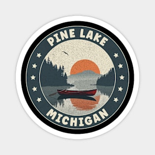 Pine Lake Michigan Sunset Magnet