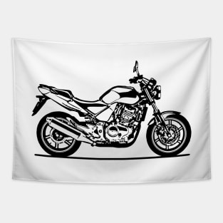 CBF500 Motorcycle Sketch Art Tapestry