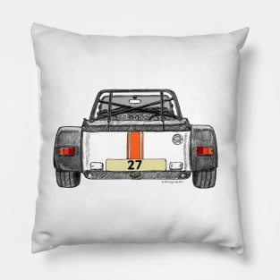 Caterham car racing - rear view of car Pillow