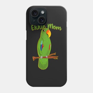 Ekkie Mom Cute Green Eclectus Parrot for parrot lovers Phone Case