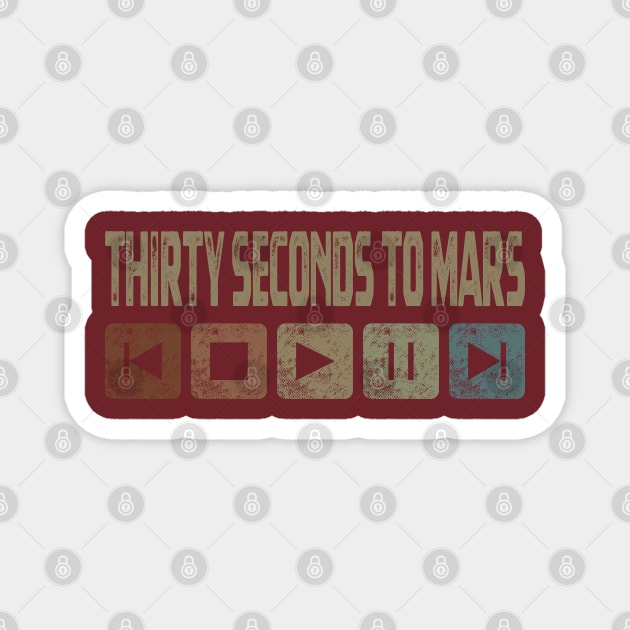 Thirty Seconds To Mars Control Button Magnet by besomethingelse