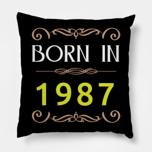 Born in 1987 Retro Pillow