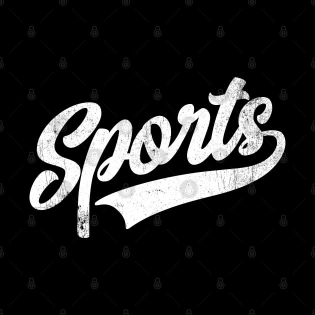 Sports Vintage Retro Swoosh Athletic Distressed by DetourShirts