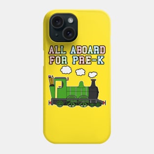 All Aboard For Pre-K Steam Train Phone Case