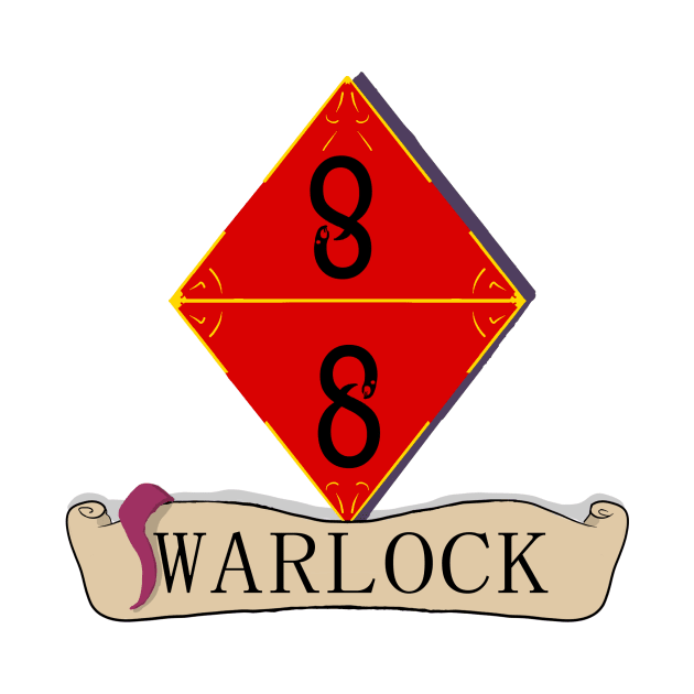 warlock 8 die design by Alice Fox