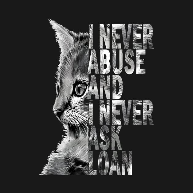 Naughty quote cat design by DesignersMerch