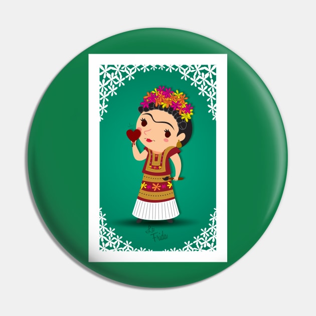 La Kahlo Pin by Ceenthya