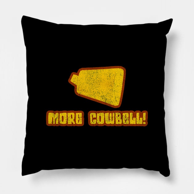 More Cowbell Pillow by Flippin' Sweet Gear