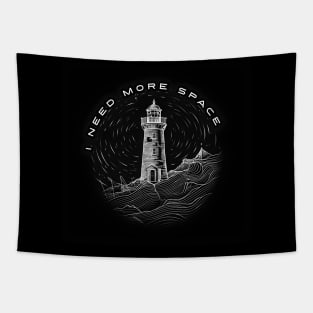 motivational quotes, Minimalist Design lighthouse Tapestry