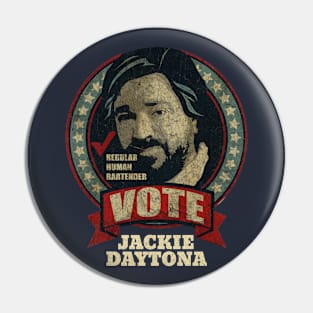 Vote Jackie Daytona - White Pin