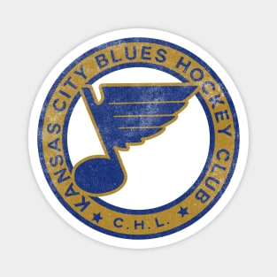 Defunct - Kansas City Blues Hockey Club Magnet