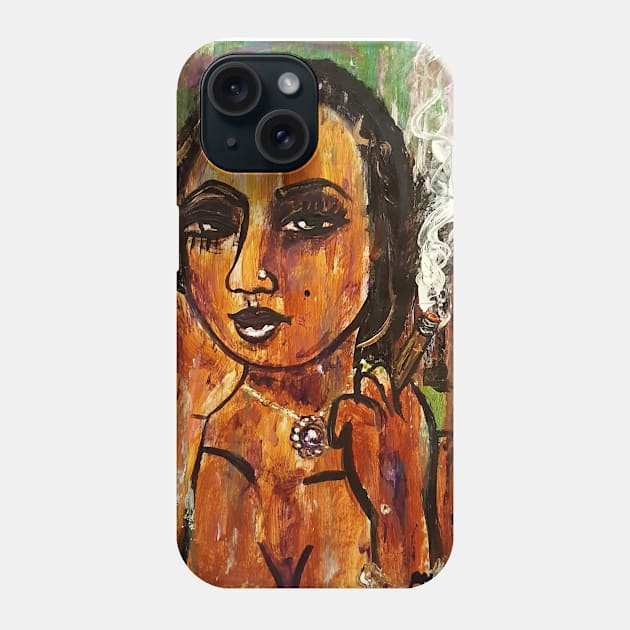 Smoking Shanice Phone Case by amoxes